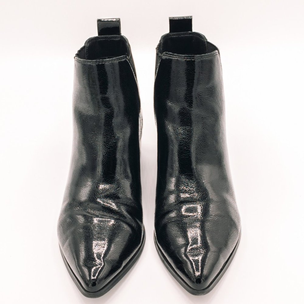 Treasure & Bond Mod Patent Leather Bootie, Black 6